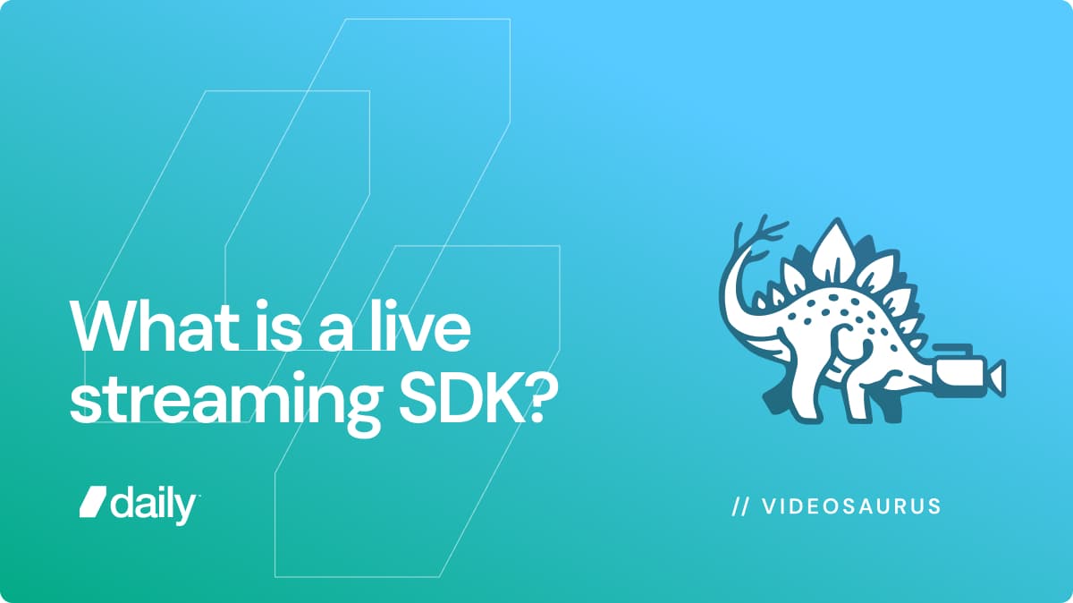 What is a live streaming SDK?